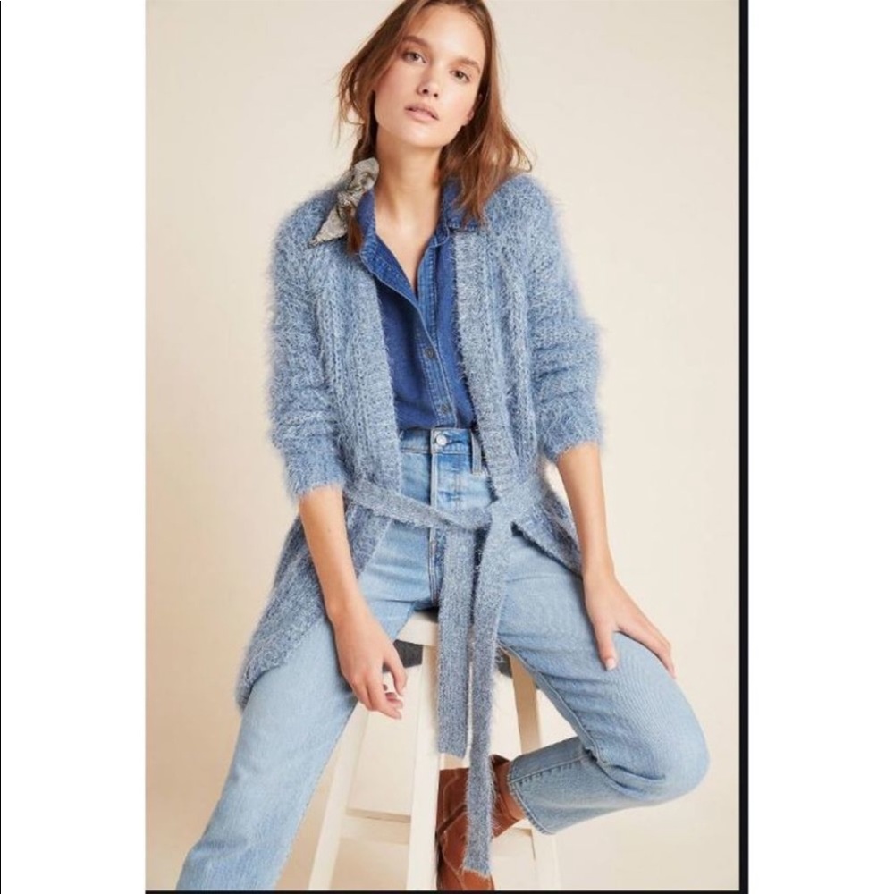 Anthropologie Larkin Shimmer Sweater